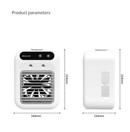 “Portable 3-in-1 Air Cooler Fan – Mini AC for Room, Office & Car | Fast Cooling + Humidifier | Ships from USA 🇺🇸 | TikTok & Amazon Hot Seller!”