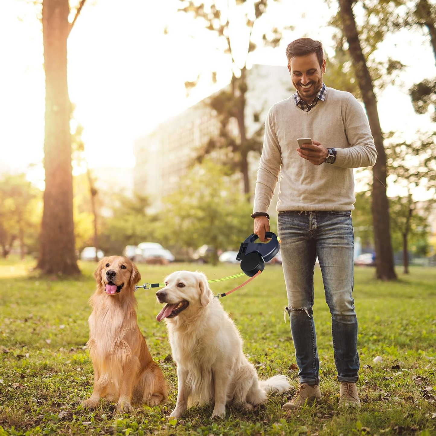 TwinFlex 360° Retractable Dog Leash