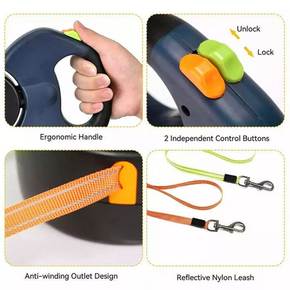 TwinFlex 360° Retractable Dog Leash