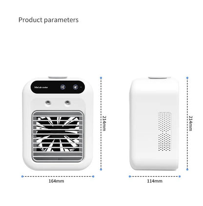 “Portable 3-in-1 Air Cooler Fan – Mini AC for Room, Office & Car | Fast Cooling + Humidifier | Ships from USA 🇺🇸 | TikTok & Amazon Hot Seller!”