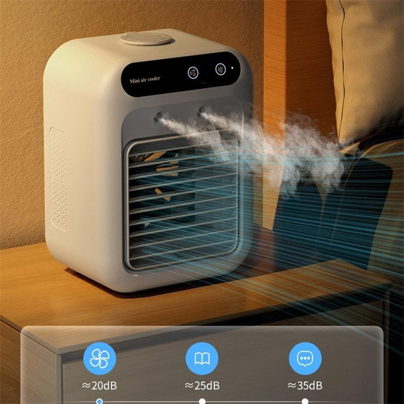 “Portable 3-in-1 Air Cooler Fan – Mini AC for Room, Office & Car | Fast Cooling + Humidifier | Ships from USA 🇺🇸 | TikTok & Amazon Hot Seller!”