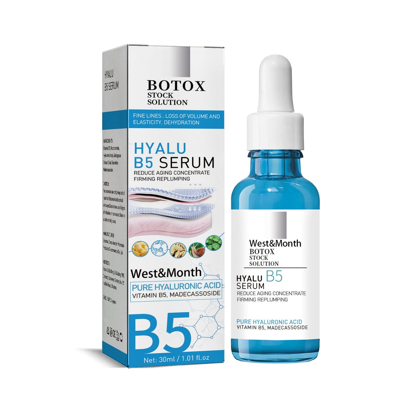 West&Month B5 Facial Serum Spot Rejuvenation Anti-Aging Moisturizing Serum